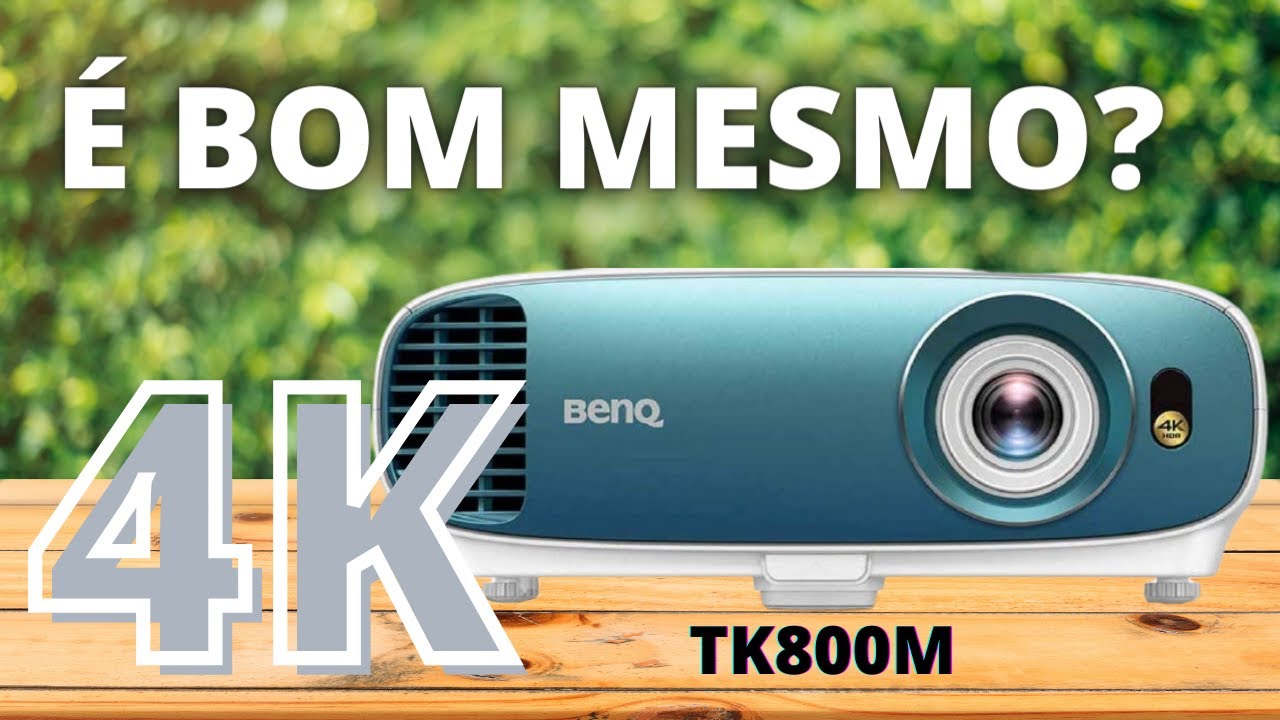 Projetor BENQ TK800M 4k - Hdr10 - 3D - 3000 Ansi lúmens. Testamos com 3 telas muito boas!