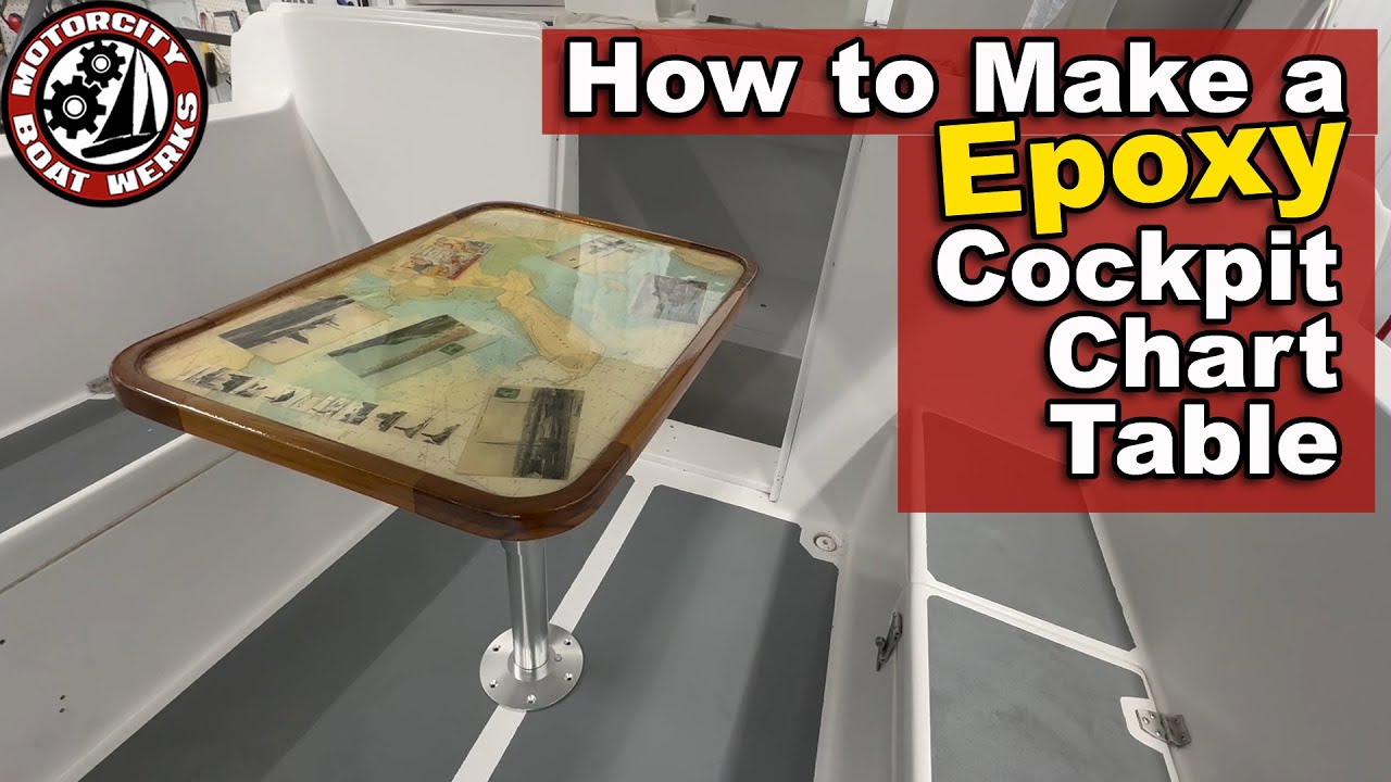 Boat Restoration DIY: Epoxy & Teak Cockpit Table for Sailboats & Trawlers | Boat Restoration (Ep59)