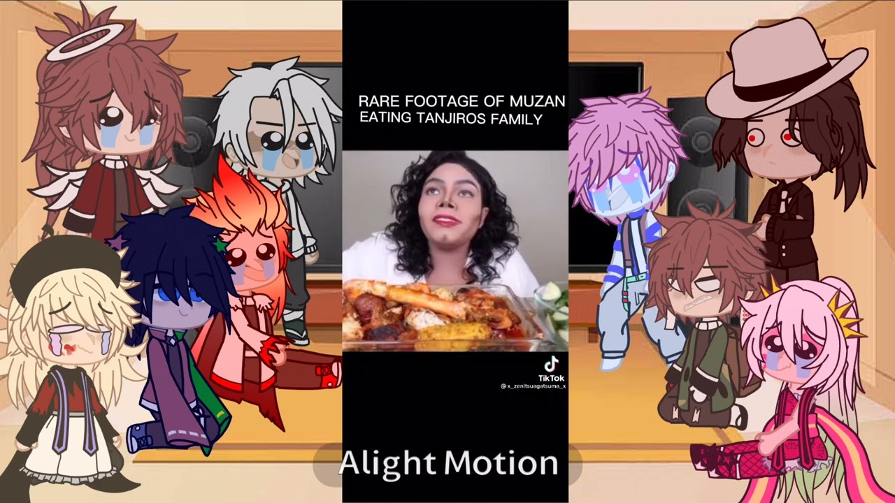 Hashira, Uppermons + Yoriichi react to Muzan Jackson | First vid | gacha club
