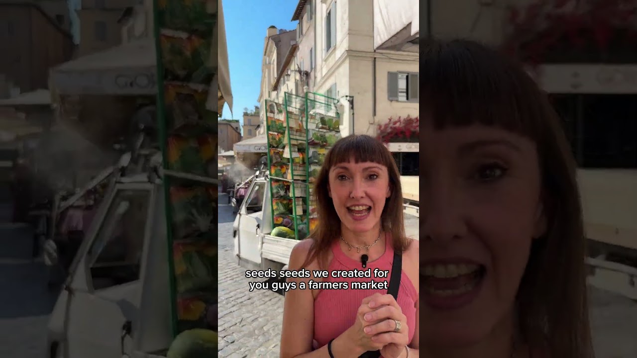 Not our favorite food market in Rome. Campo de&rsquo; Fiori is a great piazza but the market is touristy