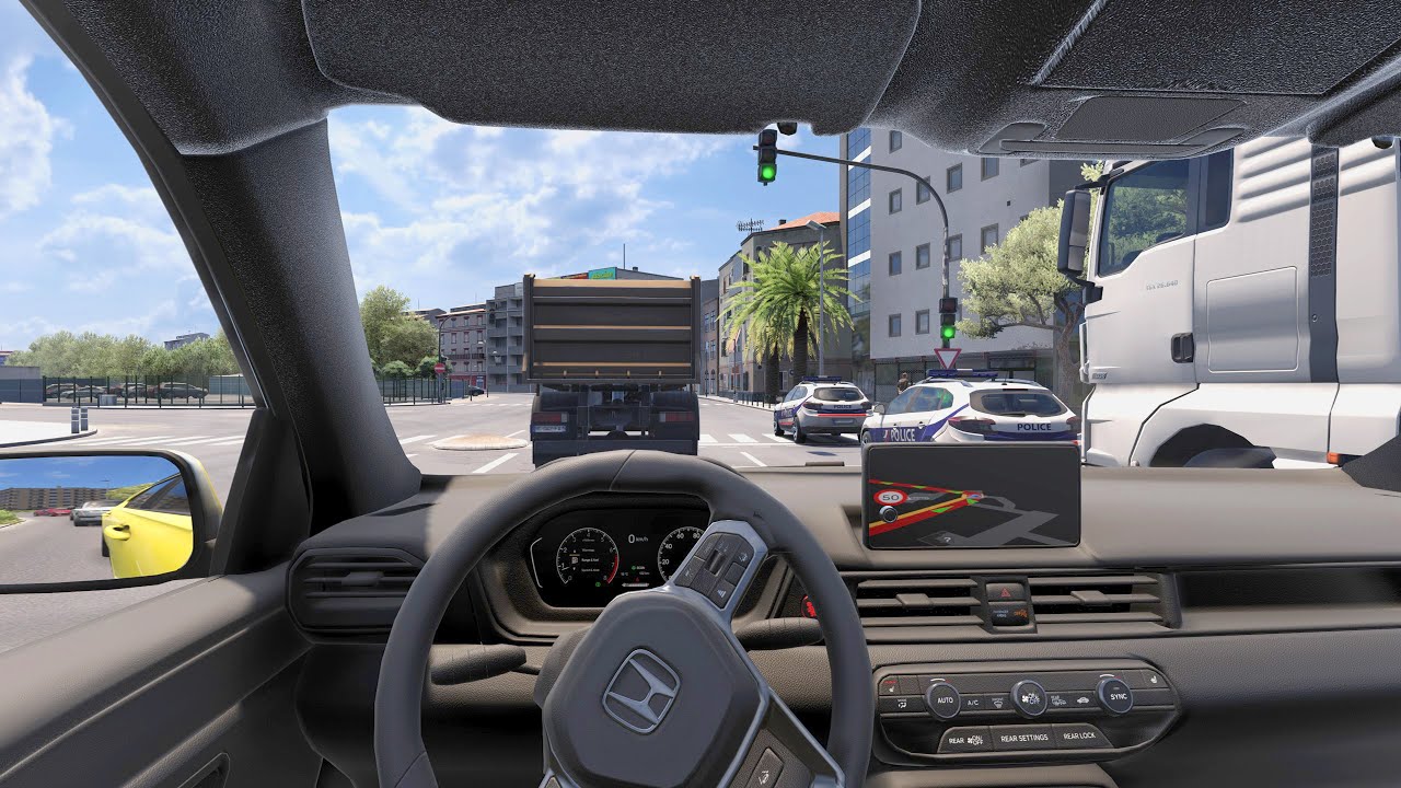 Honda Pilot YG2 2025 - Euro Truck Simulator 2 ​-​​ Mountain road  [Steering Wheel Gameplay]