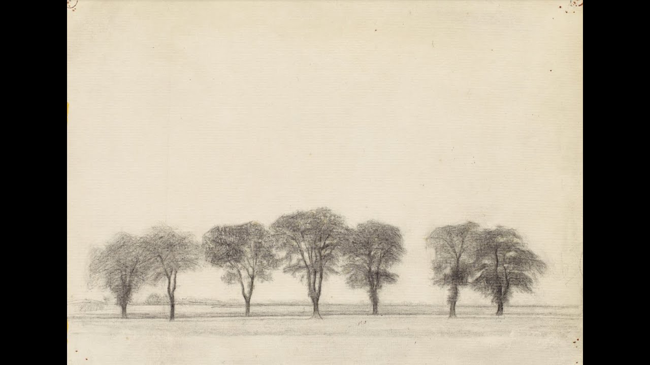 Vilhelm Hammersh&oslash;i &ndash; Groupe d'arbres aux abords de la Route Royale pr&egrave;s de Gentofte