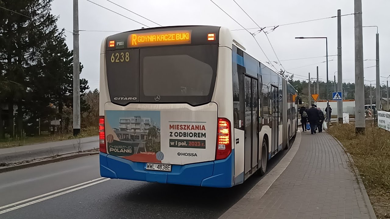 [PKS Gdynia] Mercedes-Benz O530G Citaro C2 #6238 - linia R, kierunek Kacze Buki