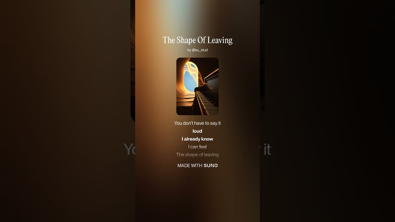 The Shape Of Leaving