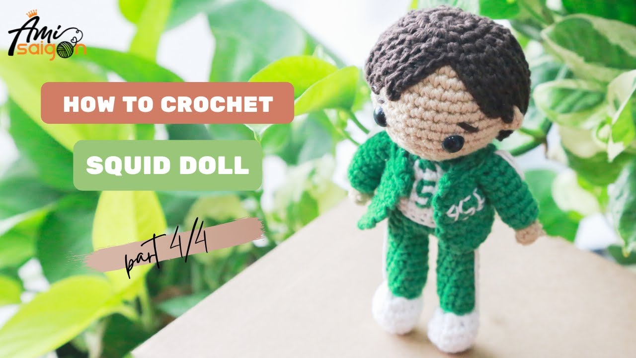 #199 | Squid Game Doll 456 Amigurumi Crochet Pattern (4/4) | Crochet Characters | @AmiSaigon