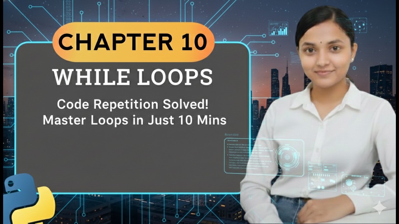 While Loop in Python 🔥 | Syntax + Examples | Beginner Friendly