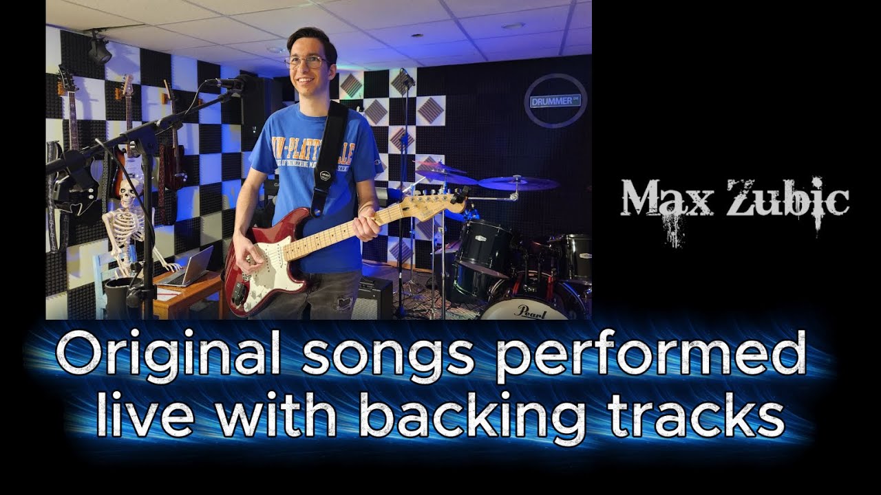 Max Zubic - Originals performed live with full band backing tracks (Highlights)