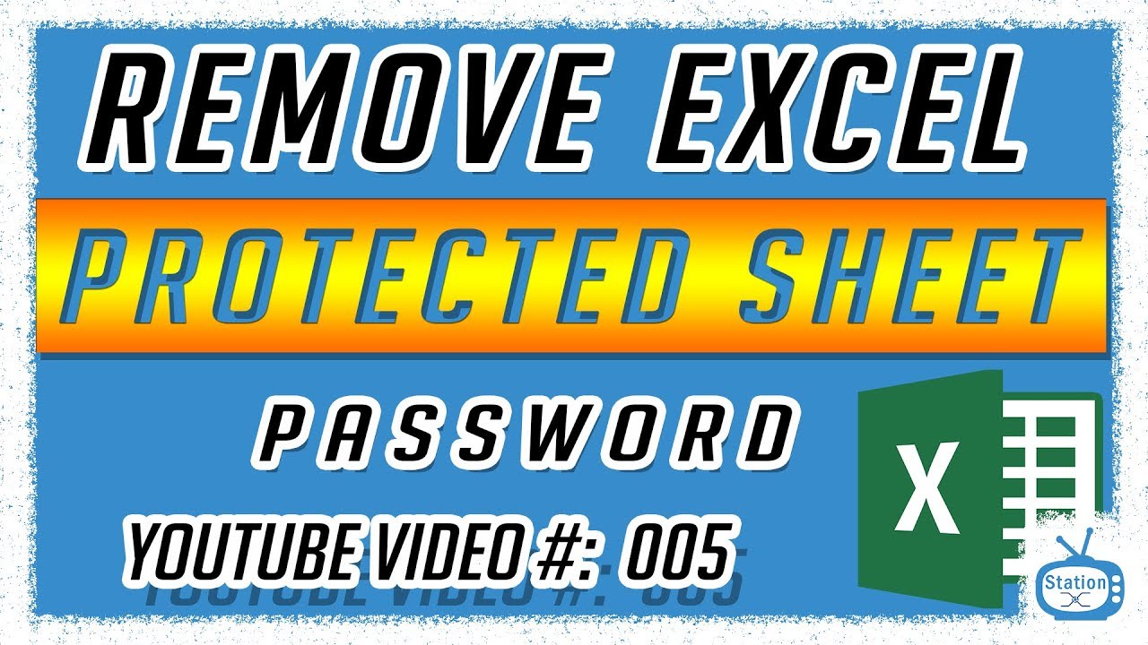 Remove Excel Protected Sheet Password
