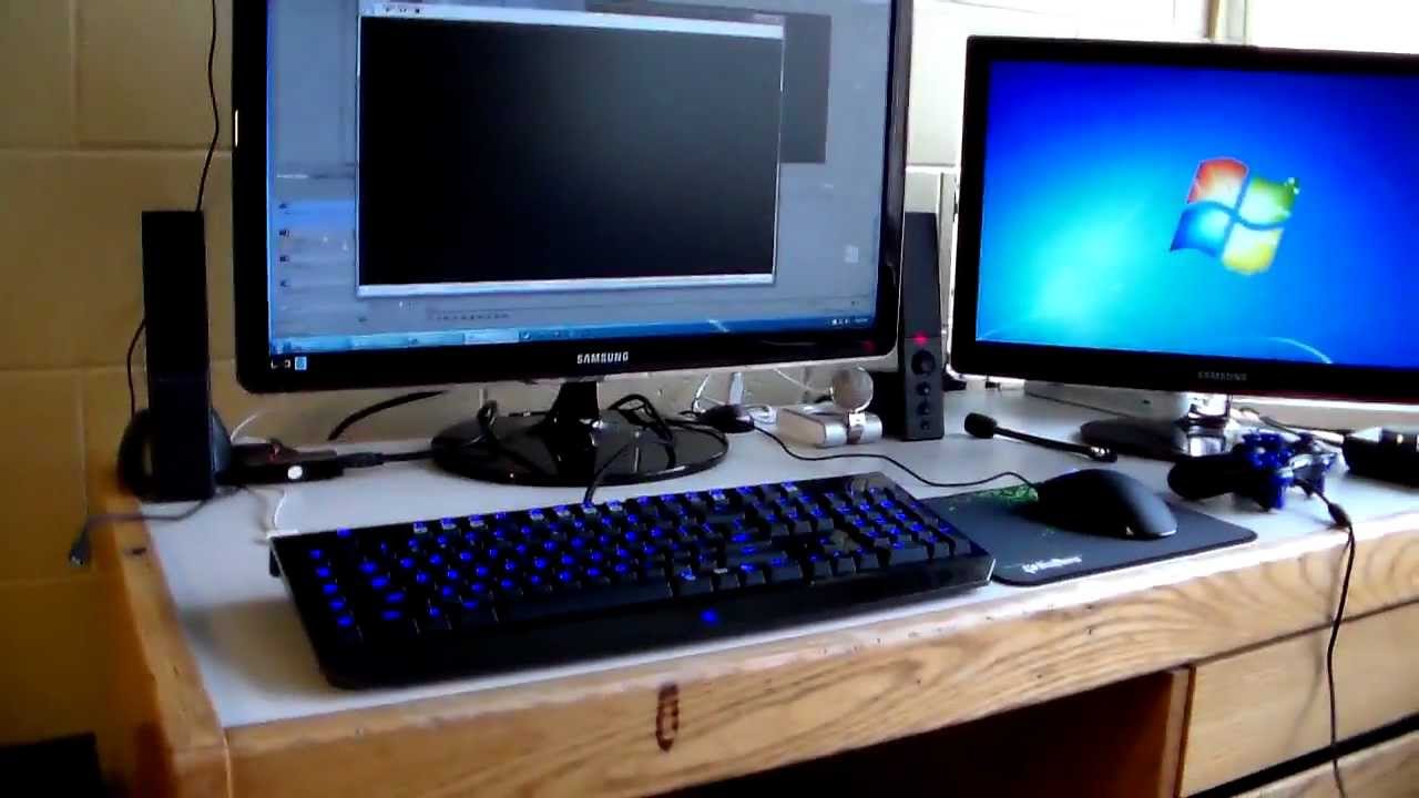 Dorm Room Gaming Setup 2