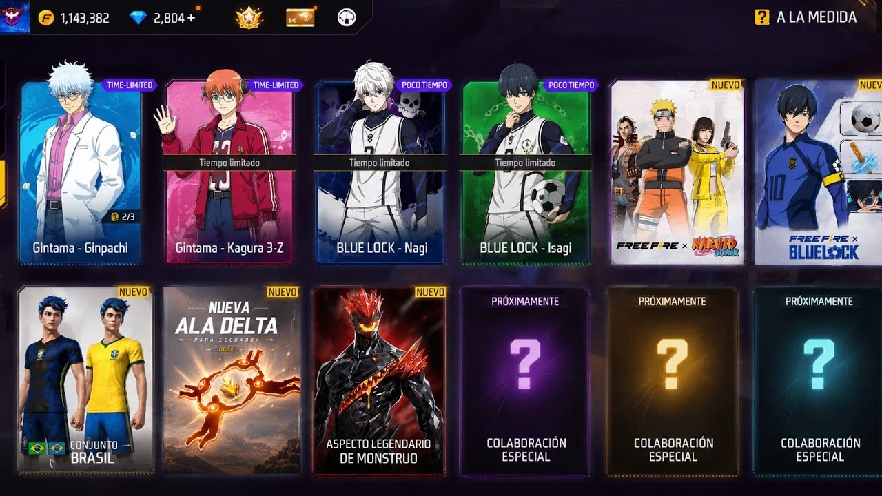 TODO LO QUE VIENE NUEVA ACTUALIZACION OB54 Blue Lock Cap 2, Ala Delta, Traje Legendario y Naruto