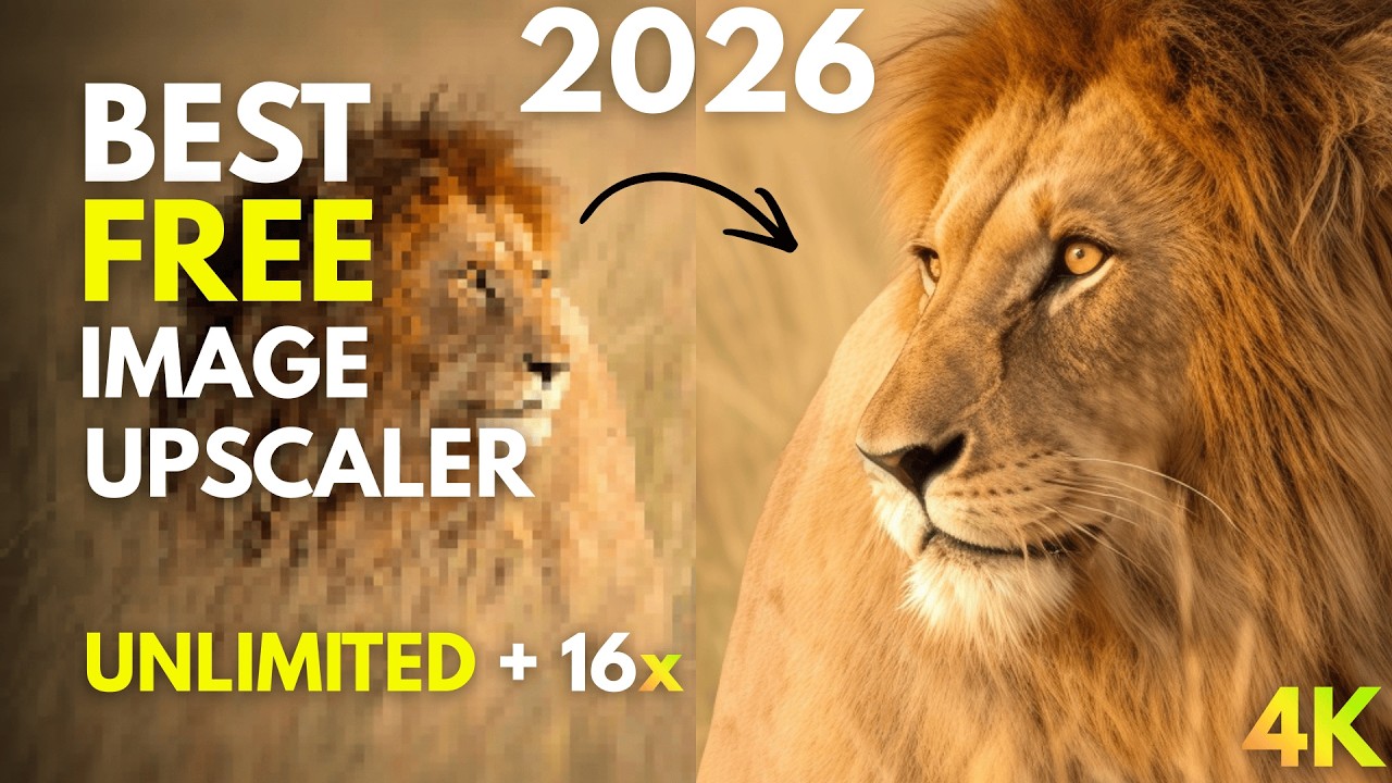 Best FREE Image Upscalers in 2026 + Comparison! (100% Free)