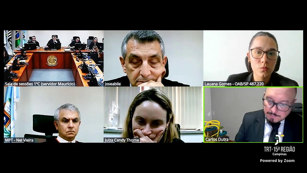 TRT15 - 1ª Câmara - 1ª Turma - 11/11/2025 - tarde