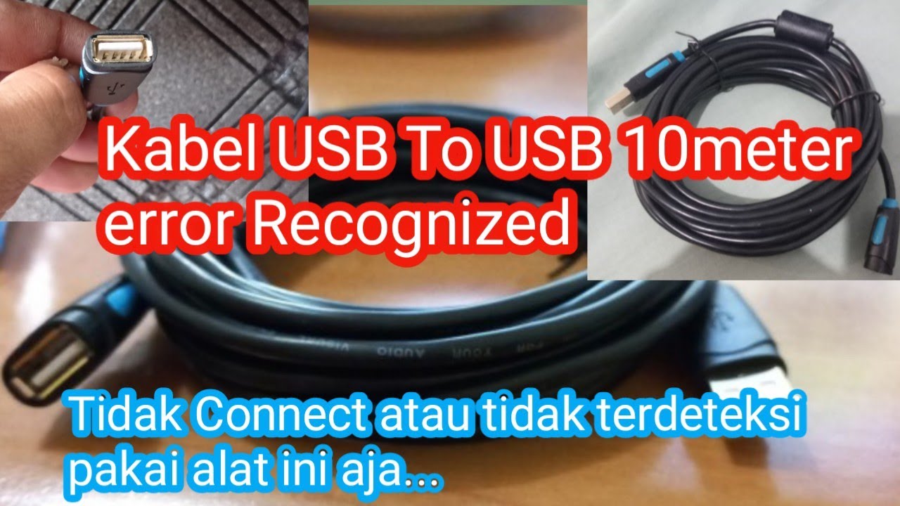 Trik Jika tidak bisa connect usb 10 meter pakai alat ini langsung beres