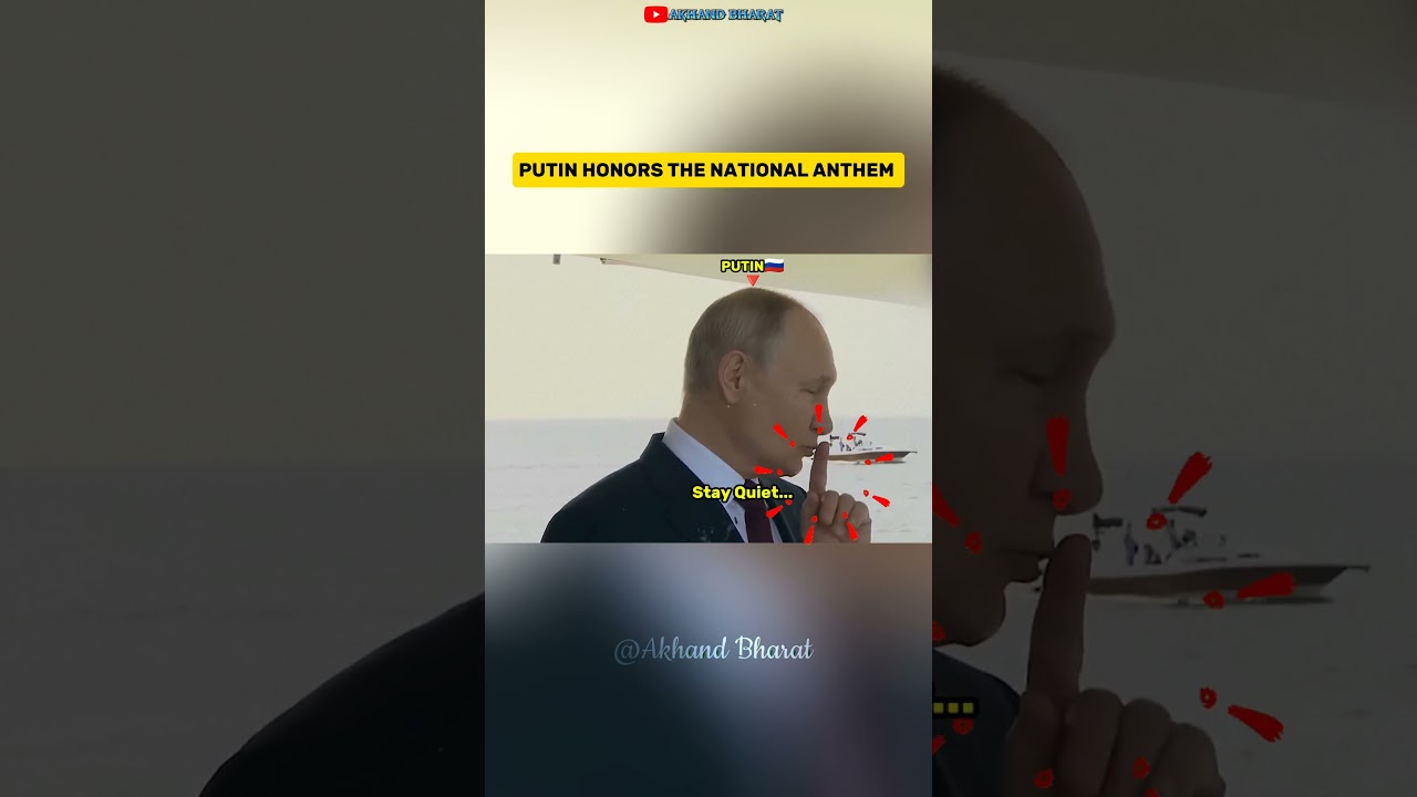 Putin Reminds Everyone to Respect the National Anthem🔥🪖