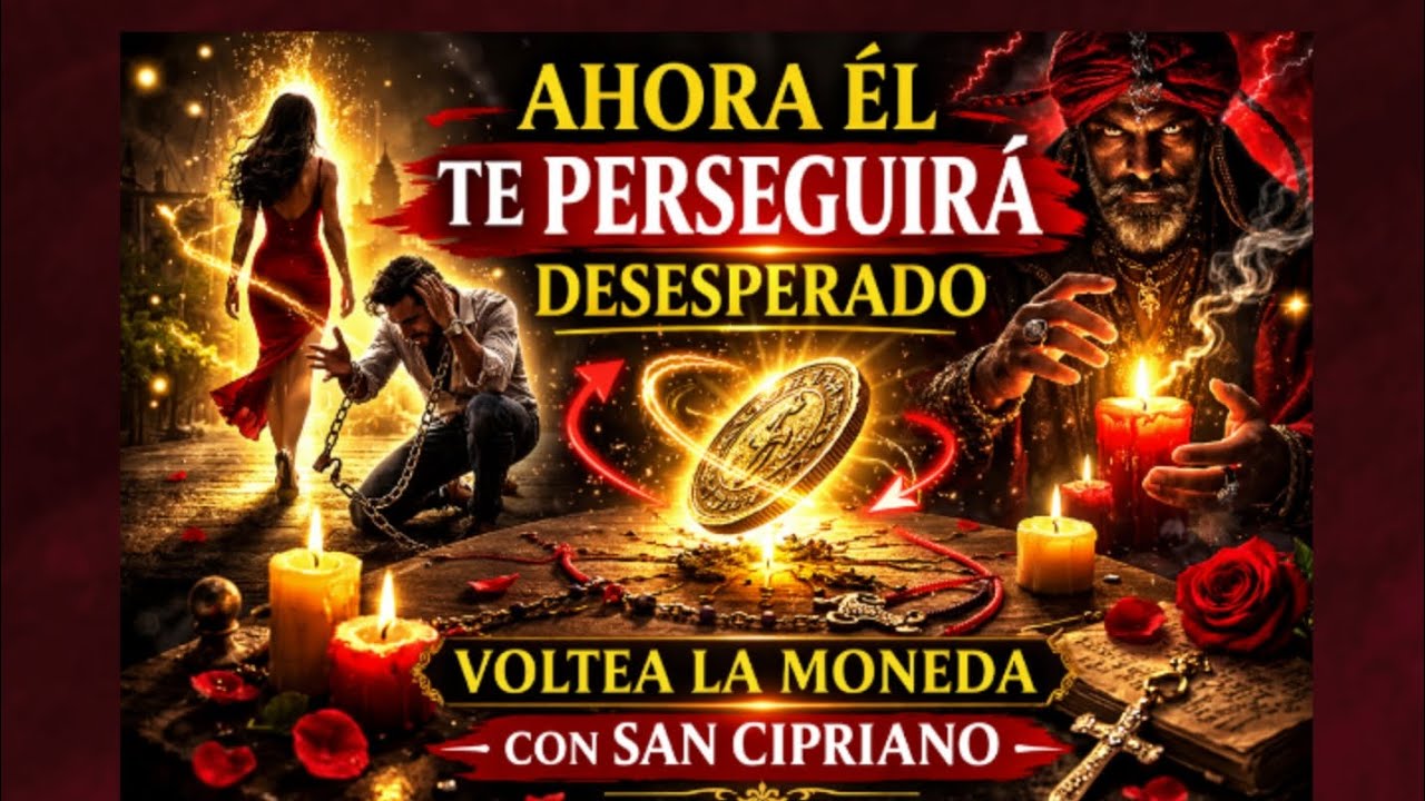 Voltea la moneda hoy y haz que él te persiga DESESPERALO Con San Cipriano