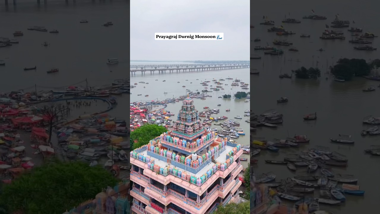 Prayagraj During Monsoon 🌊 #flood #prayagraj #ytshorts #trendingshorts