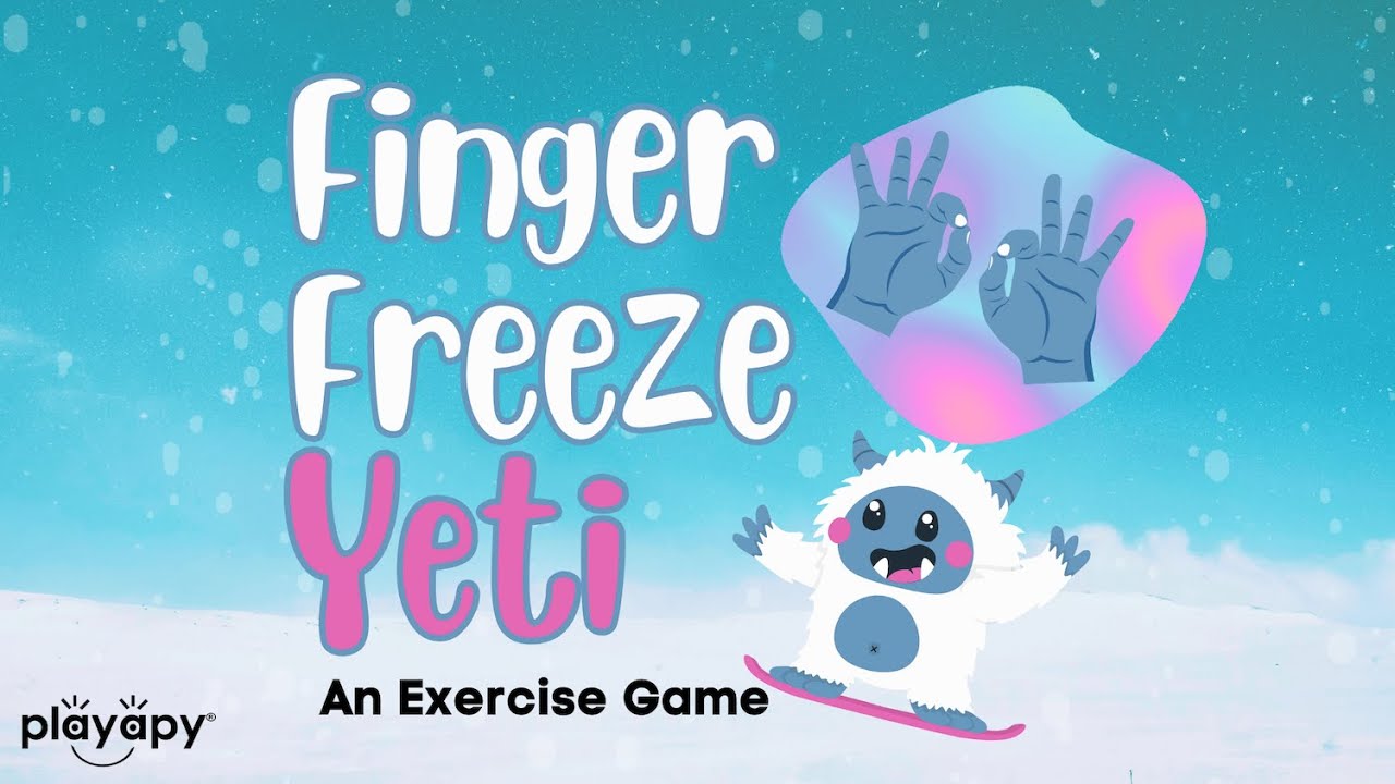 FINGER FREEZE YETI | Hand Exercise for Kids | Brain Break Fine Motor Activity