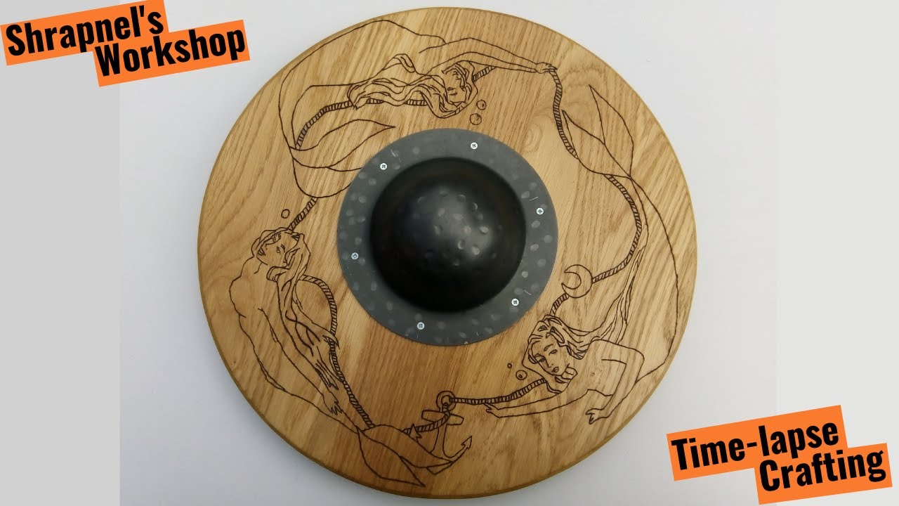 Making an oak shield - Collaboration (Time-lapse crafting + testing)