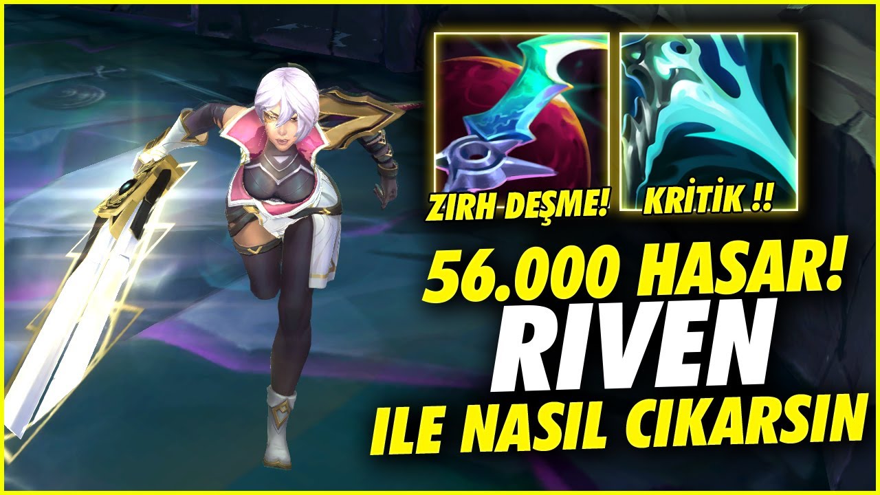 10K Aboneye Özel 56.000 Hasar TEK Atan RIVEN ile Nasıl Lig Çıkılır💪 | Full Öğretici Riven Oynanış!