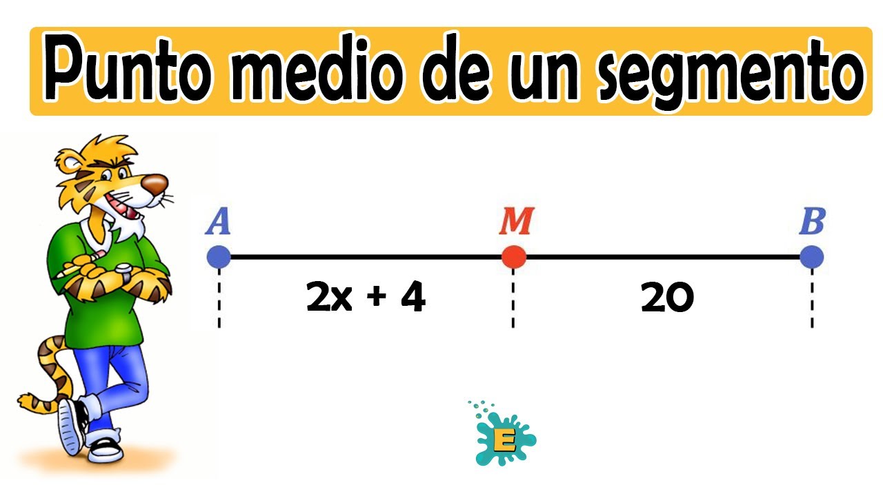 Punto MEDIO de un segmento (Incluye ejercicios)