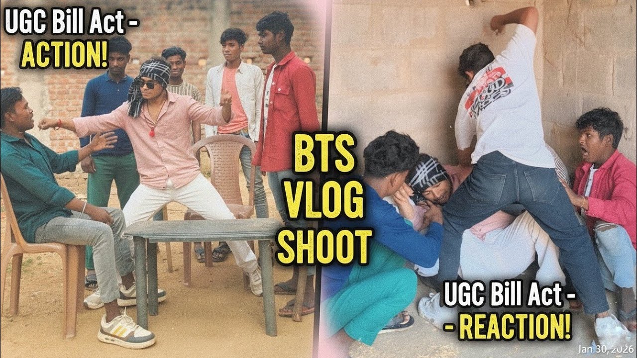 UGC Bill Act Shoot BTS 😱 | Action vs Reaction