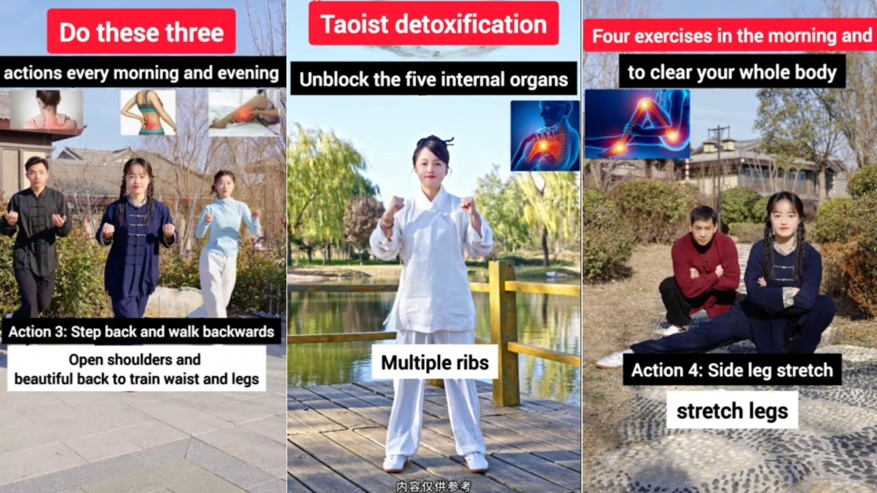 Simple and Easy Taichi Exercises || Chinese Culture || Tai Chi Waner || Every Morning  and Evening
