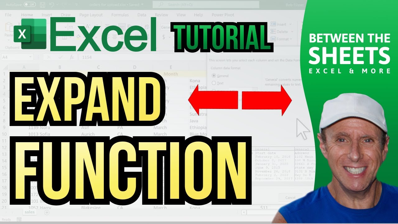 How to Use the New Expand Function in Excel