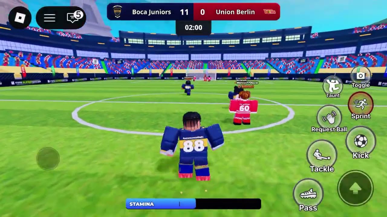 Boca Juniors vs Union Burlin (Roblox UCL Final Match)
