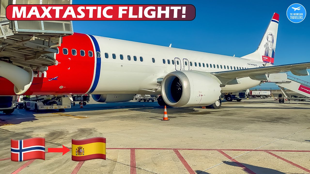 4K | TRIP REPORT | ECONOMY | NORWEGIAN BOEING 737 MAX 8 | HAU-ALC ✈