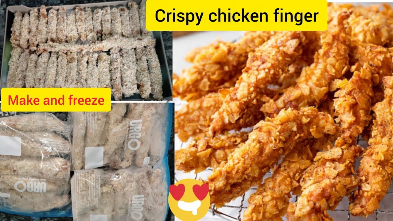 Crispy chicken finger || make and freeze || Iftar special|| Ramzan Special||@Shabanakirasoi0