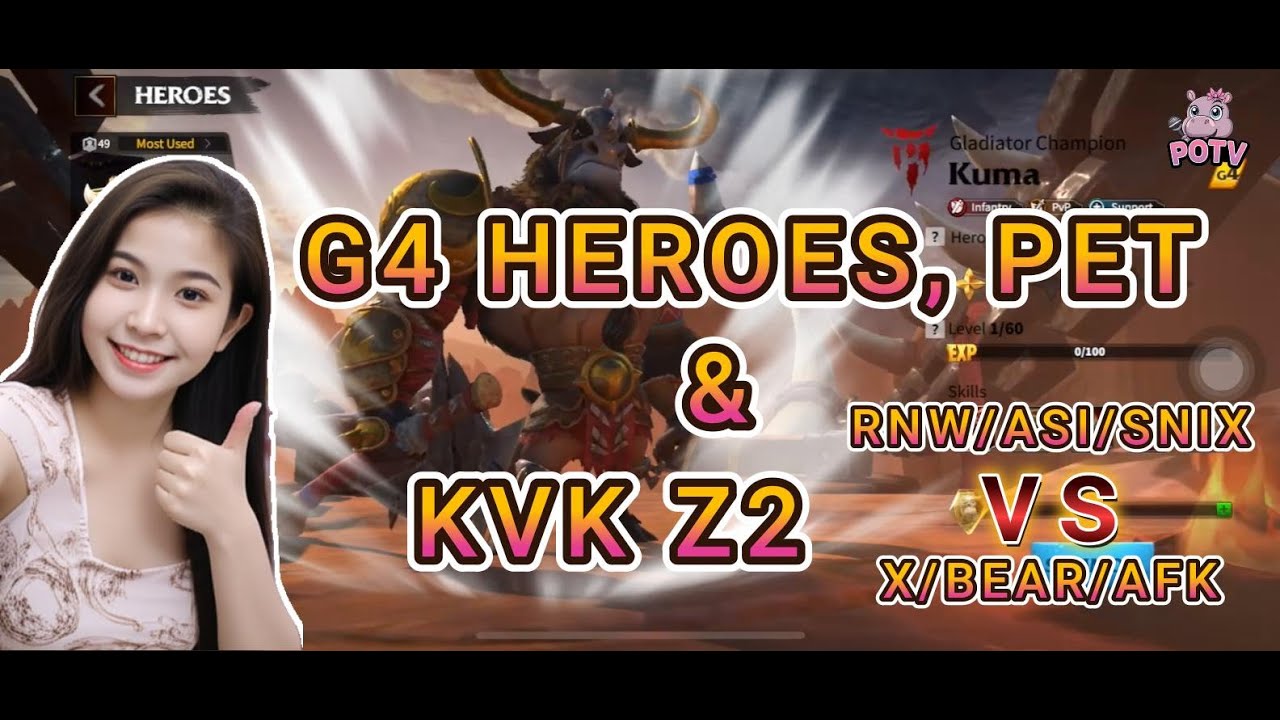 KvK Zone 2 HEATS UP! RNW/ASI/SNIX vs X/BEAR/AFK | NEW Heroes Lei Kuan & Kuma Reviews!
