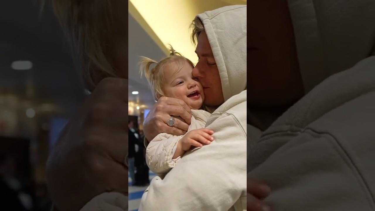 Reuniting with her Daddy!