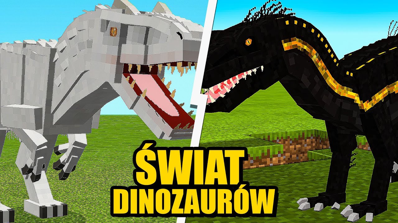 MINECRAFT ŚWIAT DINOZAUR&Oacute;W #31 - INDOMINUS REX vs INDORAPTOR