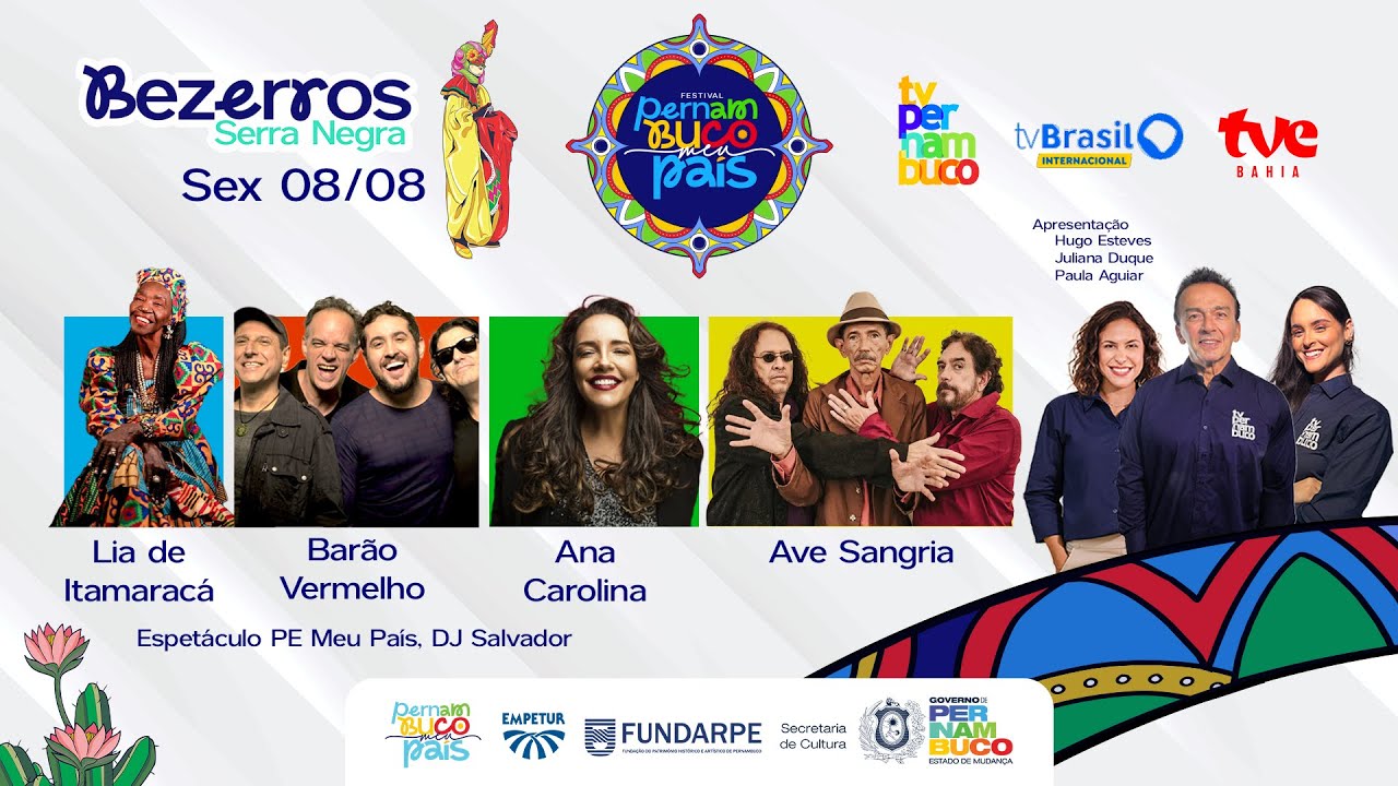 🔴 Barão Vermelho, Ave Sangria, Lia de Itamaracá #PERNAMBUCOMEUPAÍS - SERRA NEGRA #AO VIVO - BEZERROS