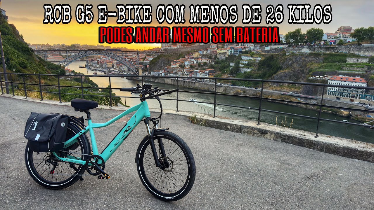 RCB G5 E-BIKE COM MENOS DE 26 KILOS [PODES USAR SEM BATERIA][TEST RIDE]