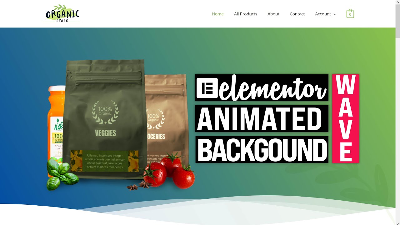 🔴 Advanced Elementor Animated Gradient and Waves Background Using Unlimited Elements.