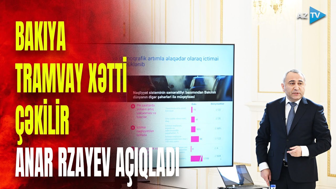 Bakıya tramvay gəlir: agentlik rəhbəri Prezidentə məruzəsində mühüm detallar açıqladı