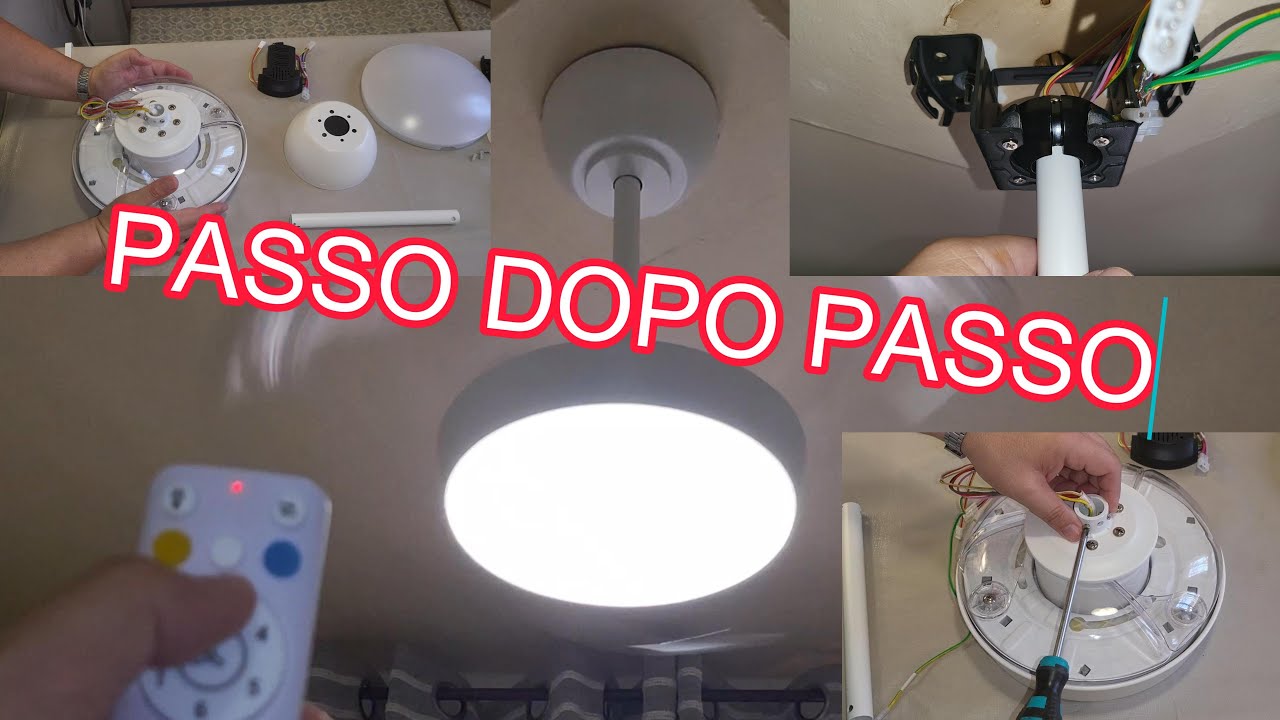 Come installare un ventilatore da soffitto con luce da Leroy Merlin Sulion Wizz