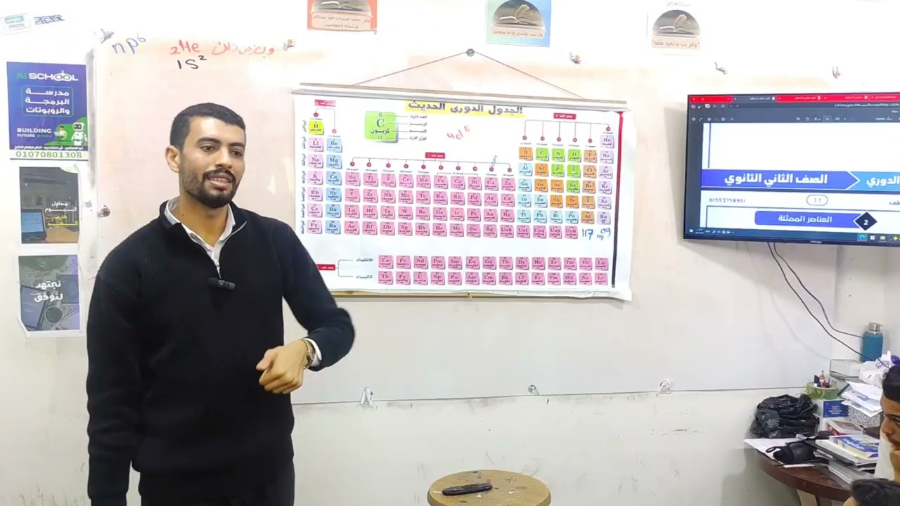 تصنيف الجدول الدوري / الصف الثاني الثانوي 2026