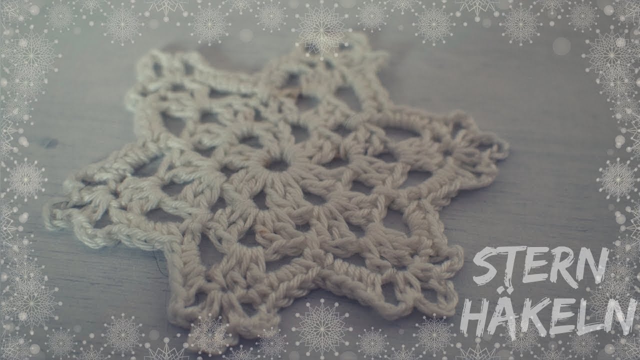 Stern häkeln | einfach | Weihnachtsstern häkeln