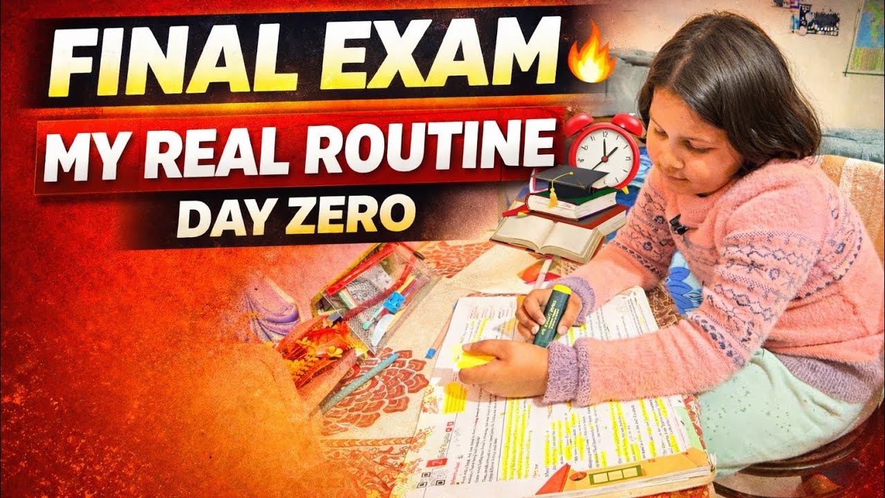 •	Final Exam Journey Starts Today 💯 MY FINAL EXAM REAL ROUTINE (DAY ZERO)👩‍🏫📚📚📚📚📚
