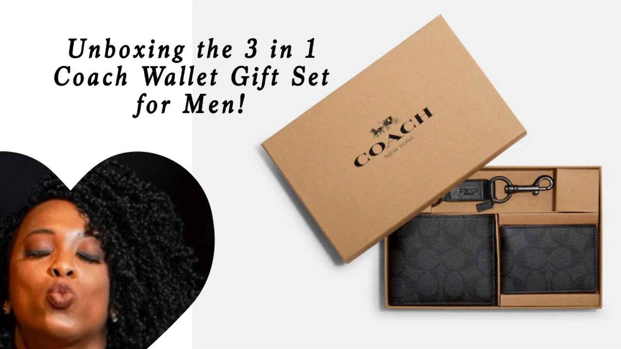 Unboxing the Coach 3 in 1 Wallet Gift Set for Men