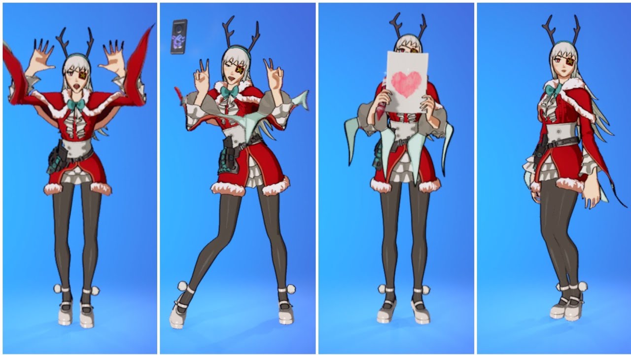 Витрина скинов Fortnite Reina с танцами и эмоциями из серии Icon | Новый скин аниме