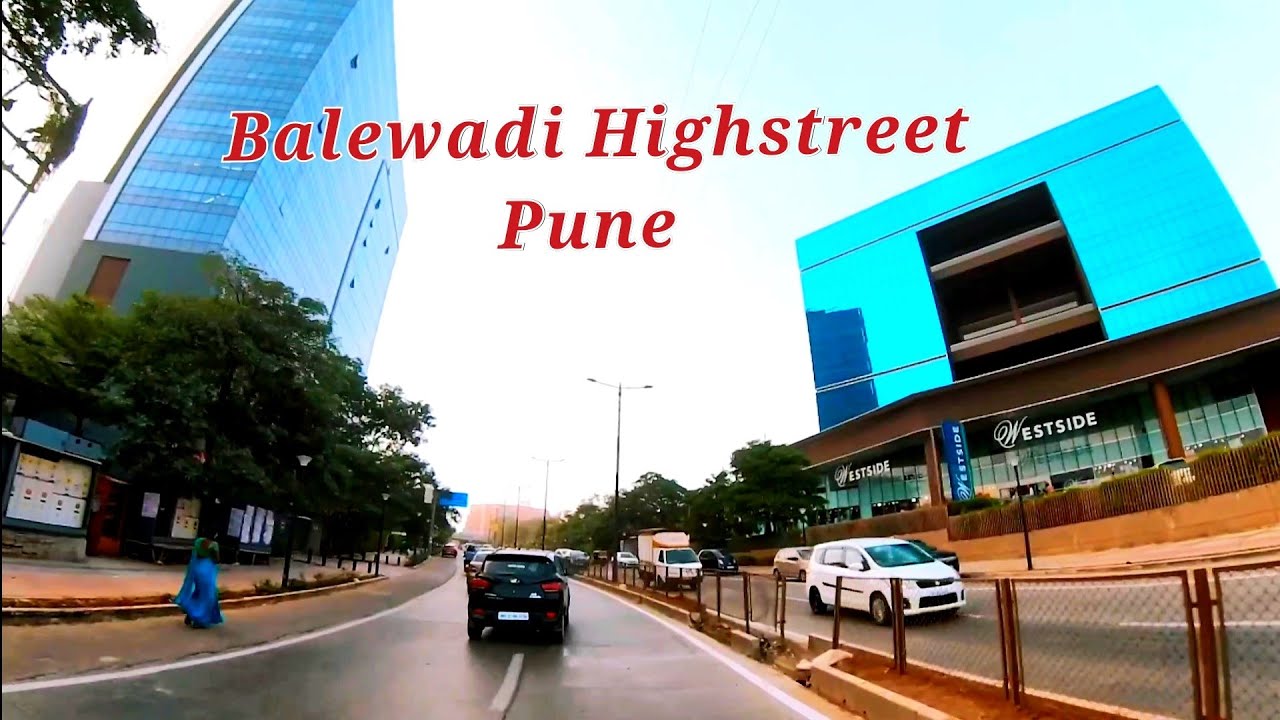 Driving around Balewadi Highstreet | Pune | High-end Shopping & Fine Dining Experiences | India