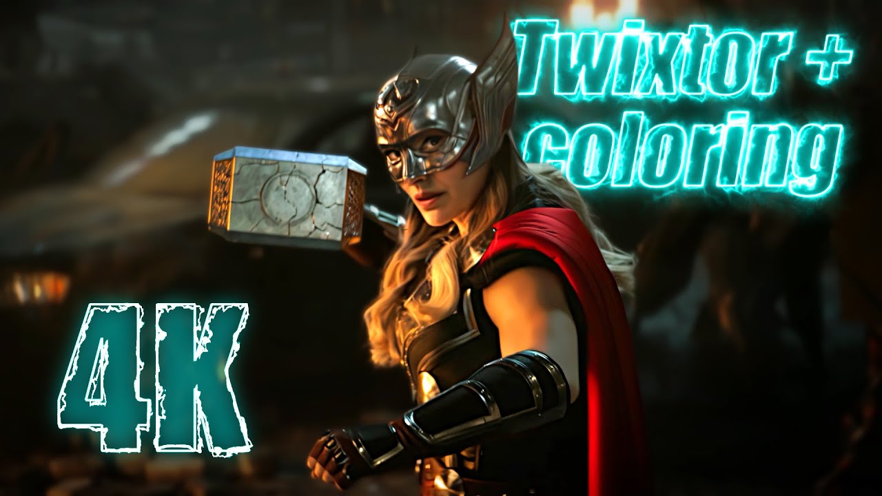 Jane Foster in Thor Love and Thunder 4K Twixtor Scenepack with Coloring for edits MEGA