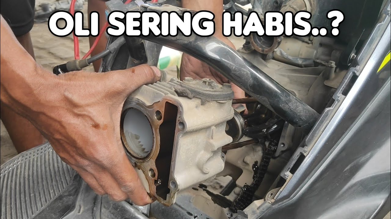 Mio 125 ngebul dan oli cepat habis..? ini penyebabnya