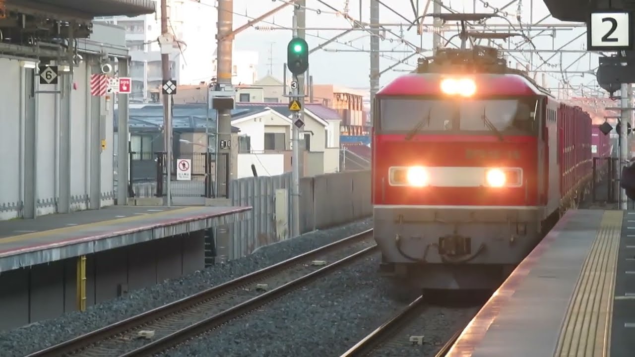 JR貨物 EF510-16号機（富山）＋コキ21両　貨物列車4070レ 2026.02.21