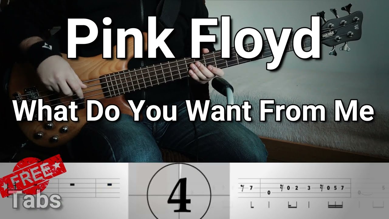 Pink Floyd - What Do You Want From Me (Bass Cover) Tabs