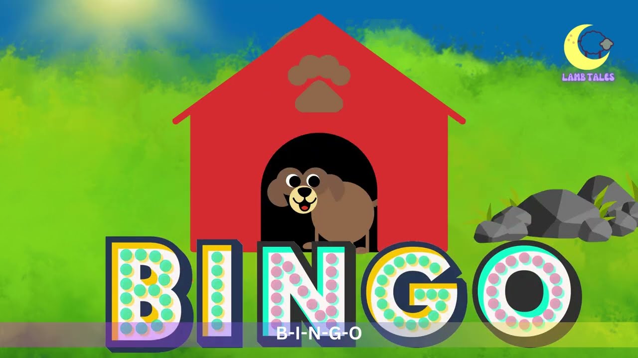 Bingo Song | Nursery Rhymes for Kids | Sing Along with Bingo 🐶Lamb Tales Nursery Rhymes | Kids Songs
