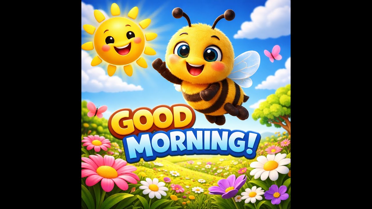 Good Morning Song 🌞 | Mee the Bee 🐝 | Happy Kids Cartoon Song 3D 🐝  🐝
